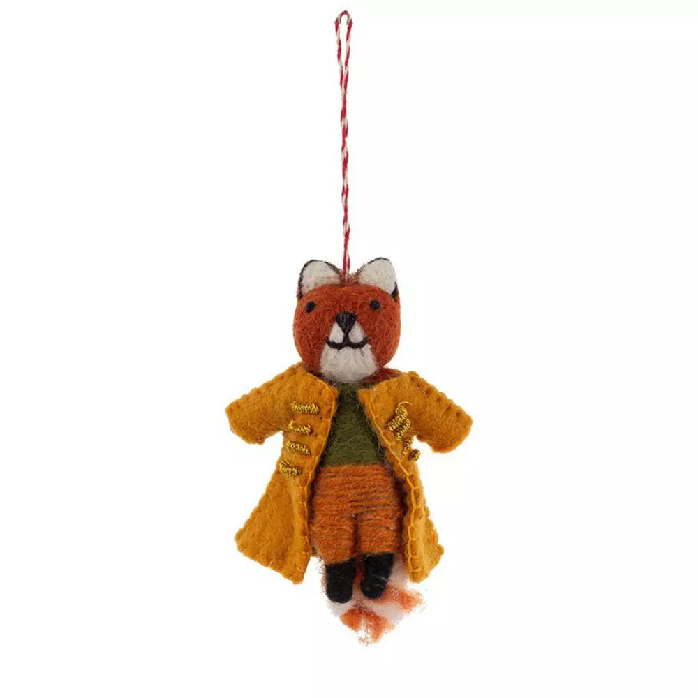Fox Prince Felt Ornament
