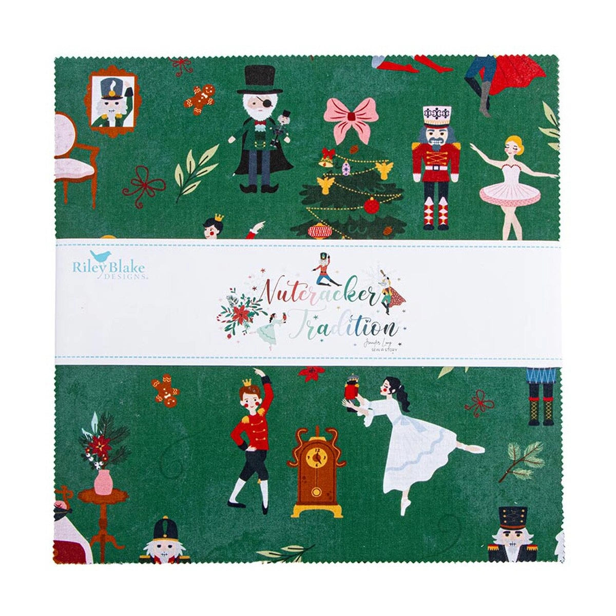 Nutcracker Tradition 10" Stacker - quilting supply from Quilted Joy