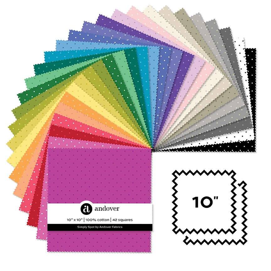 Simply Spot 10" Squares - quilting supply from Quilted Joy
