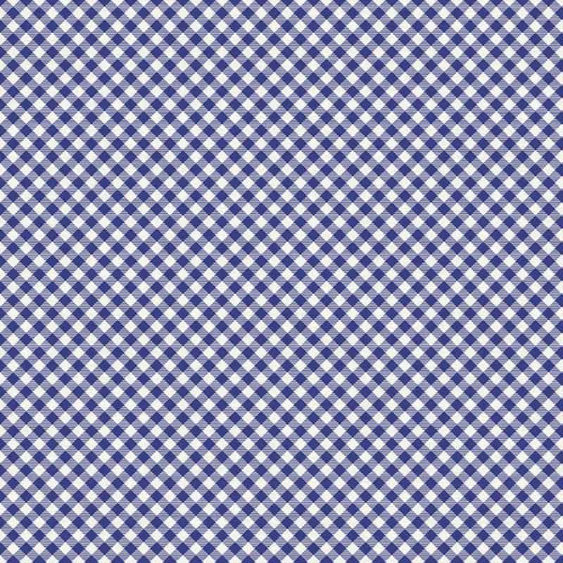 Buffalo Check Gingham Blue Fabric Yardage