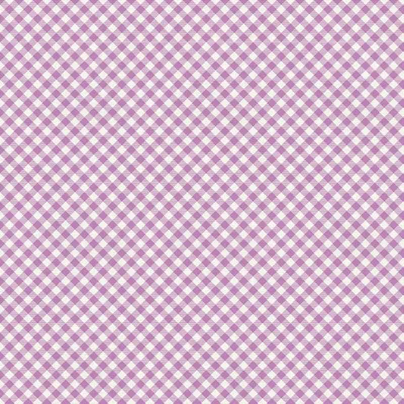 Buffalo Check Gingham Lavendar Fabric Yardage