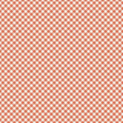 Buffalo Check Gingham Orange Fabric Yardage