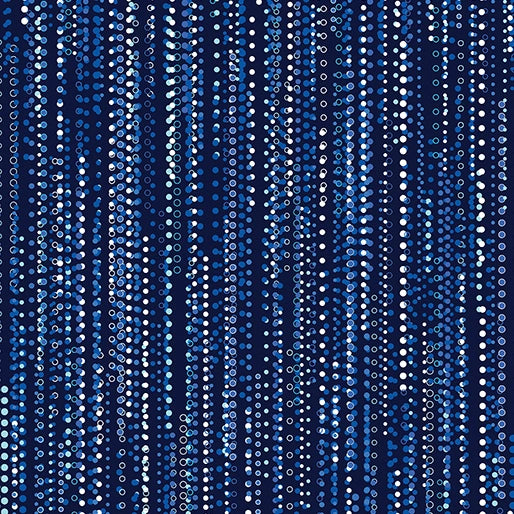Shimmering Twilight Twilight Rain Dark Blue Fabric Yardage