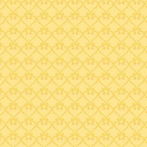 Gnomebody Bakes It Better Sweet Trellis Yellow Fabric Yardage