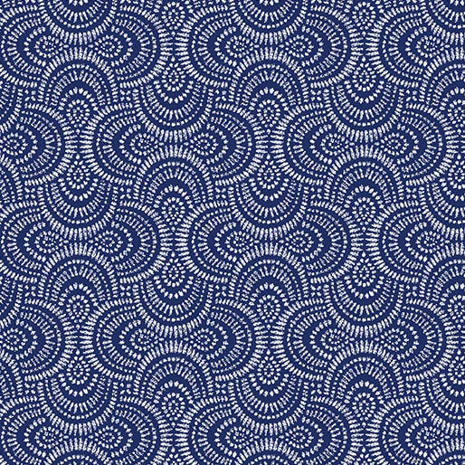 Promise Me Pathways Blue Fabric Yardage