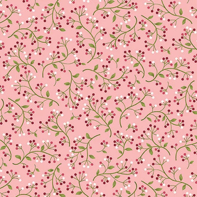 Wild Berry Coral Fabric Yardage