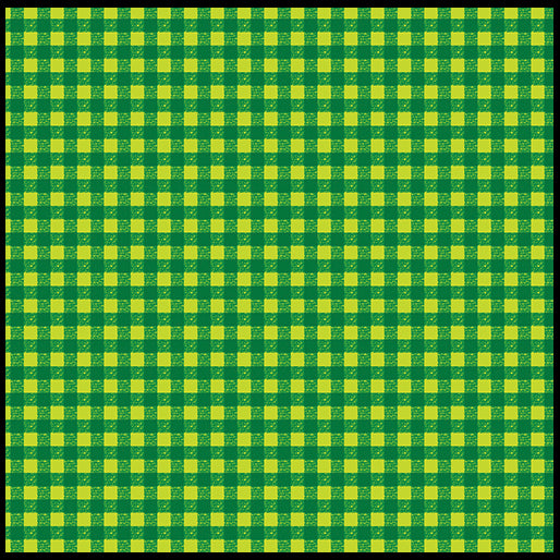 Barnyard Rules Green Check Fabric Yardage