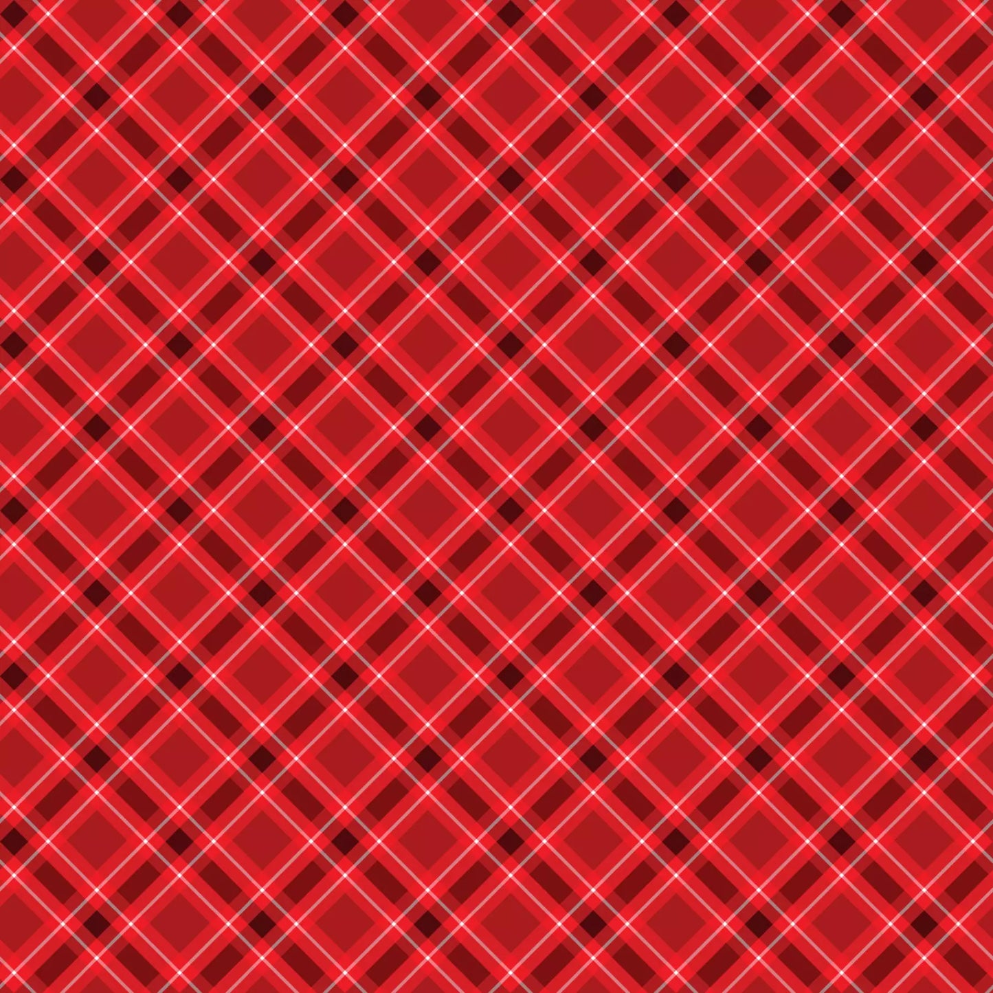 Plaid Red 108" Wide Quilt Backing Fabric