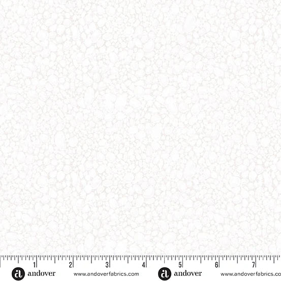 Echoes of Iceland Heima Pebbles Snow Fabric Yardage