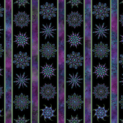 Dragonfly Wonder Border Print Fabric Yardage