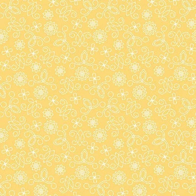 Tin Lantern Buttercup Fabric Yardage