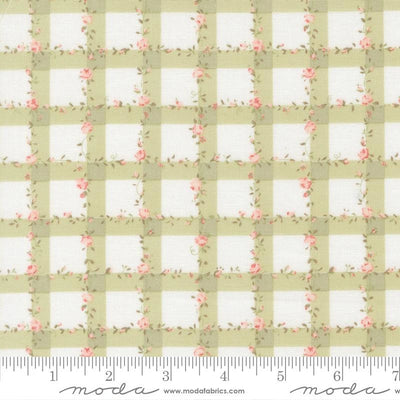 Abide Light Green Plaid Gingham Fabric Yardage