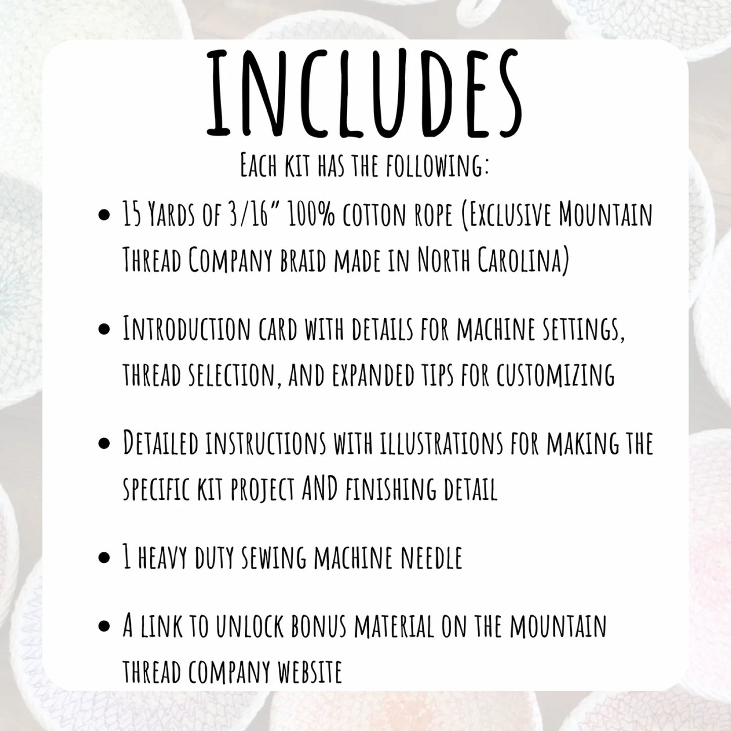 Coiled Rope Basket Kit with Handles