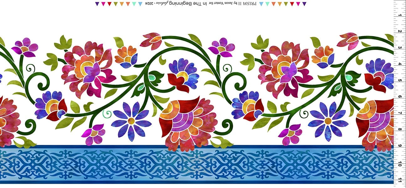 Prism II Border Light Stripe Fabric Yardage