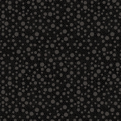 Quilting Illusions Black Bubbles Fabric Yardage