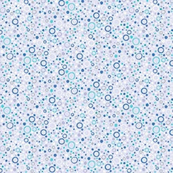 Little Squirt Lavender Bubbles Flannel Fabric Yardage by QT Fabrics - nursery coordinate flannel