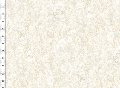 Shop Hop 2026 Cream Tonal Swirl Fabric Yardage