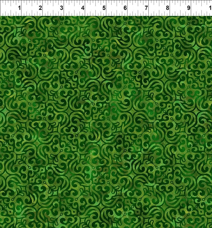 Prism II Evergreen Mosaic Fabric Yardage