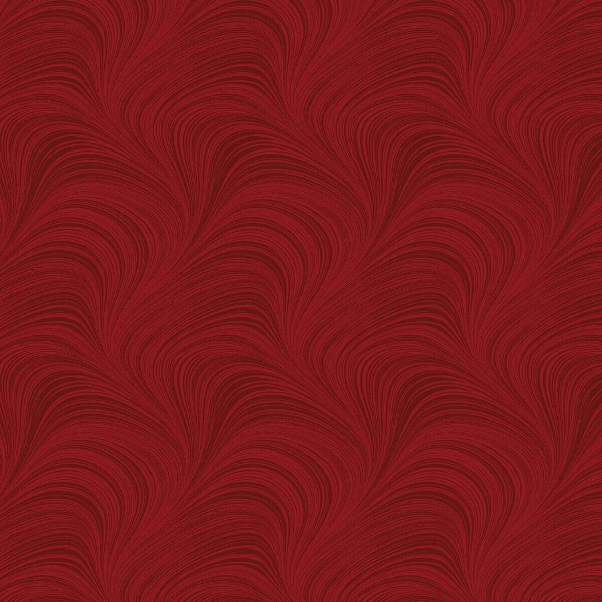 Remnant Wave Texture Flannel Red 35" x 108" Wide Quilt Fabric - wide quilt backing fabric for longarm quilting