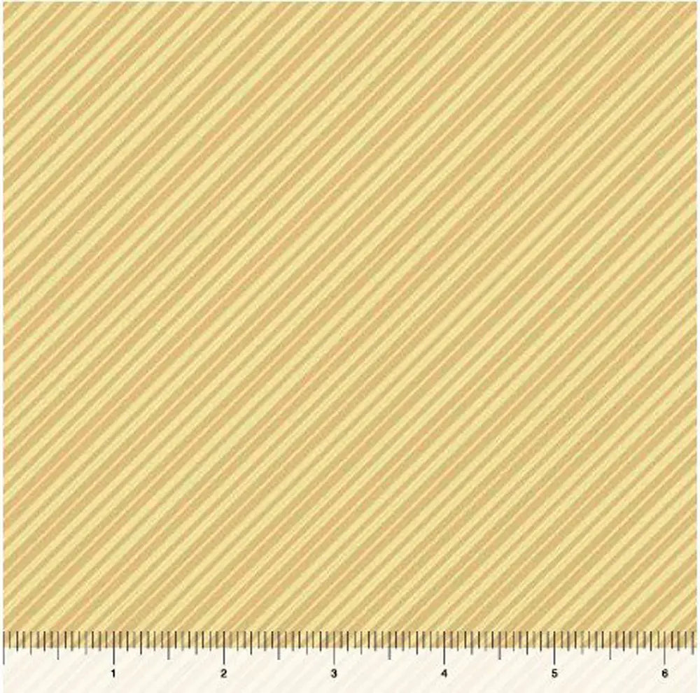 Life is better with Friends Straw Diagonal Stripe Fabric Yardage
