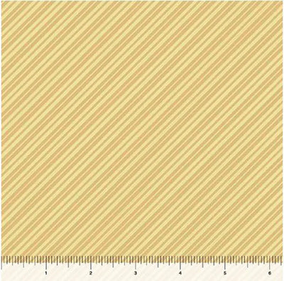 Life is Better with Friends Straw Diagonal Stripe Fabric Yardage