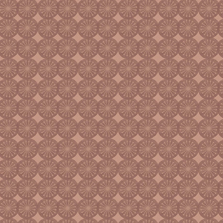 Autumn Smiles Brown Floral Medallions Fabric Yardage - quilt fabric for sewing and quilting projects
