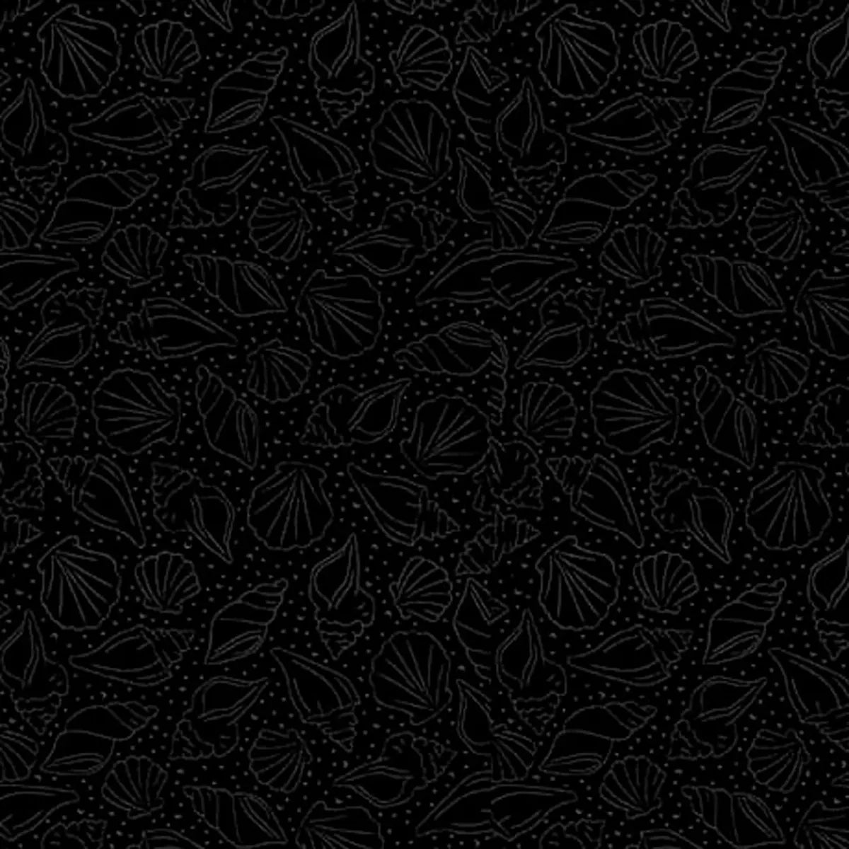 Quilting Illusions Black Shells Fabric Yardage