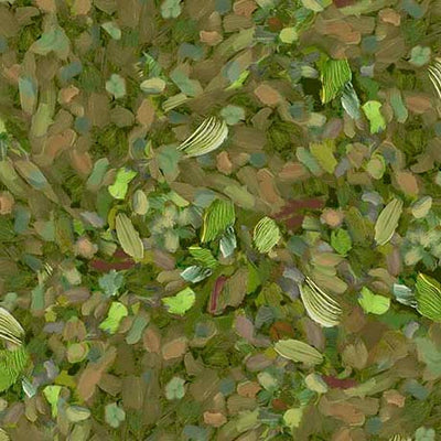 Fluttering Petals Green Watercolor Texture 108" Wide Quilt Backing Fabric