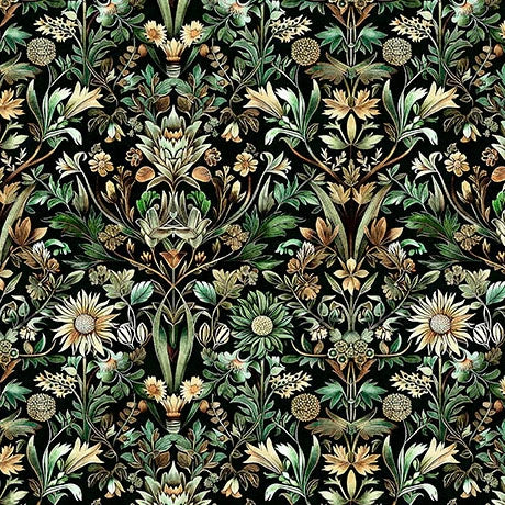 Woodland Floral Forest 108" Wide Quilt Backing Fabric - image 1 - wide quilt backing fabric for longarm quilting