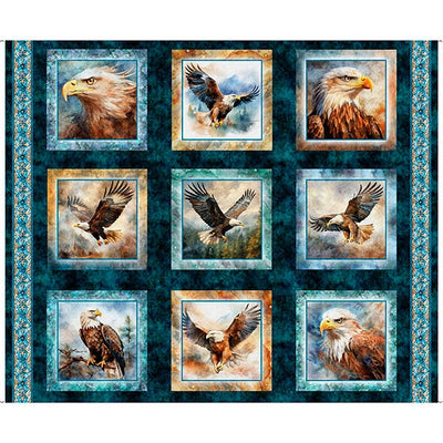 Skyward Eagle Midnight Picture Patches Panel