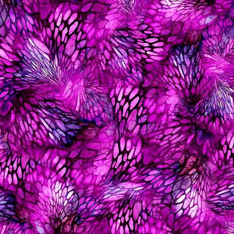 Dreamweaver Magenta Color Whirl Fabric Yardage at Quilted Joy