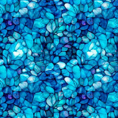 Dreamweaver Blue Petals Fabric Yardage at Quilted Joy