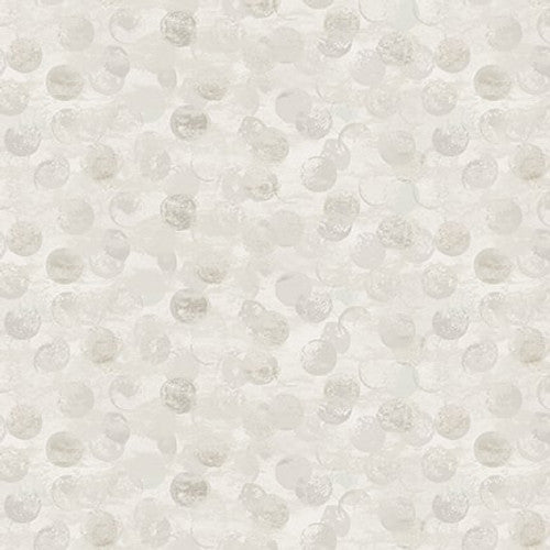 Purely Neutral Grey Dots Fabric Yardage