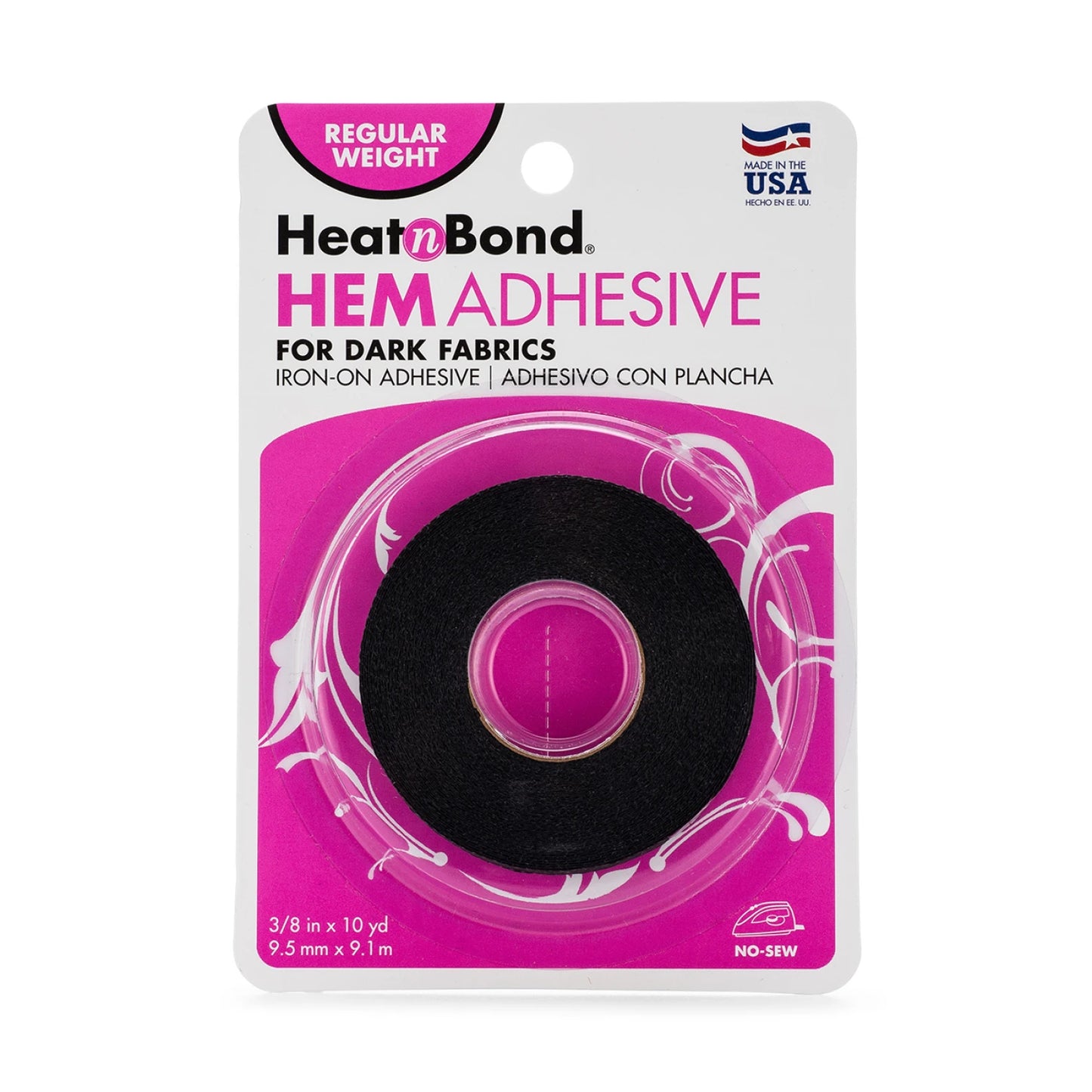 Heat N Bond Hem Adhesive for Dark Fabrics 3/8in x 10yds