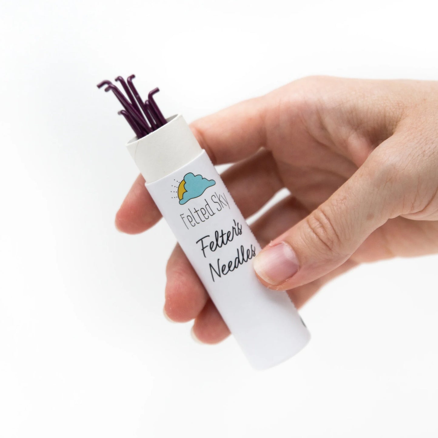 Felting Needles 40 Twisted - 7 Pack - Purple