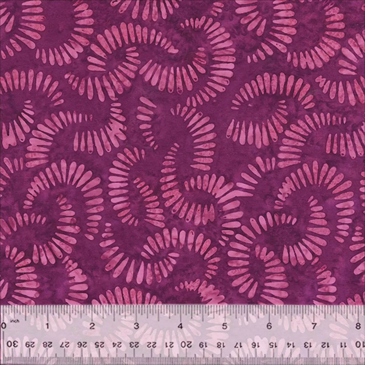 Quiltessentials Splendor Plum Citrus Slices Batik Fabric Yardage
