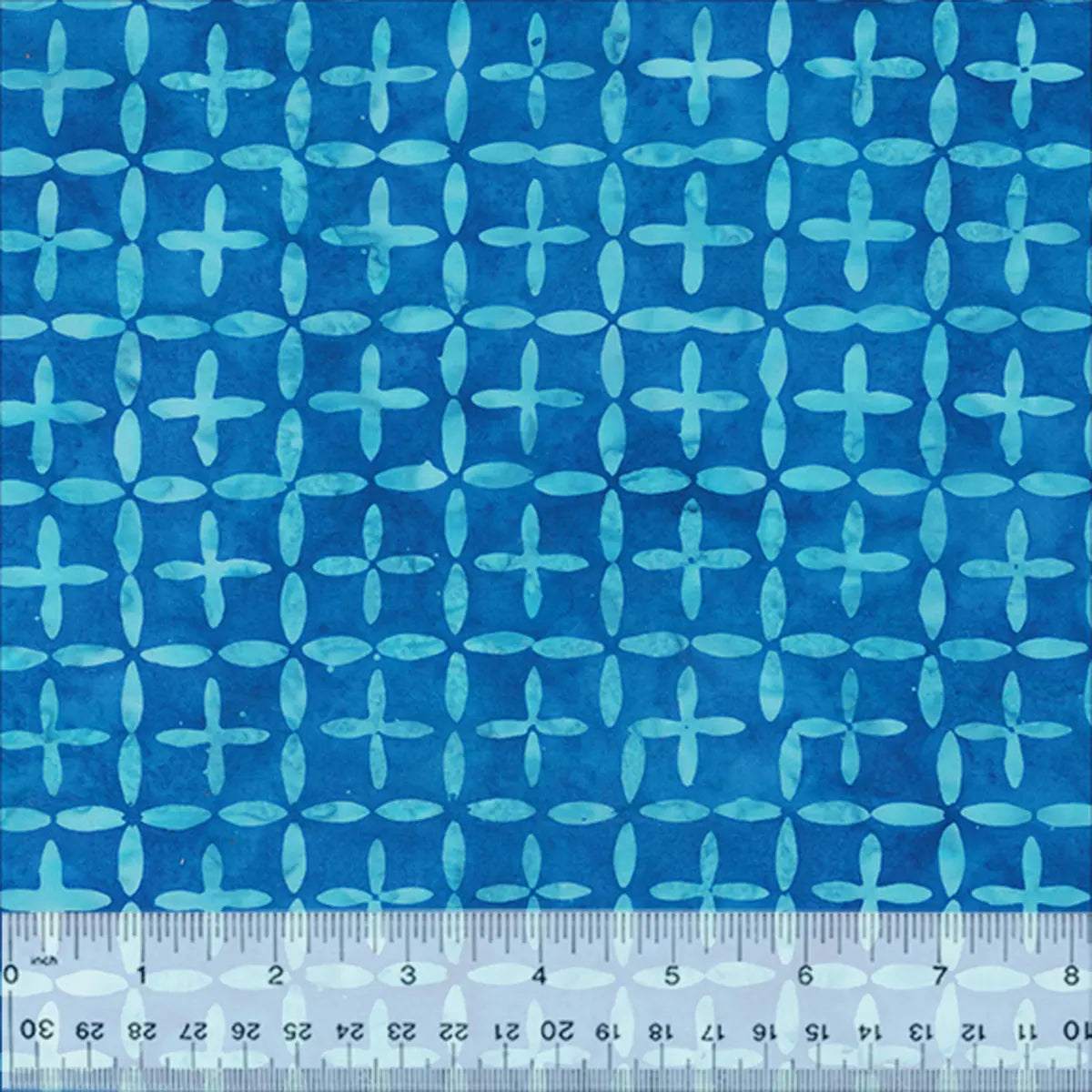 Quiltessentials Splendor Cobalt Intersection Batik Fabric Yardage