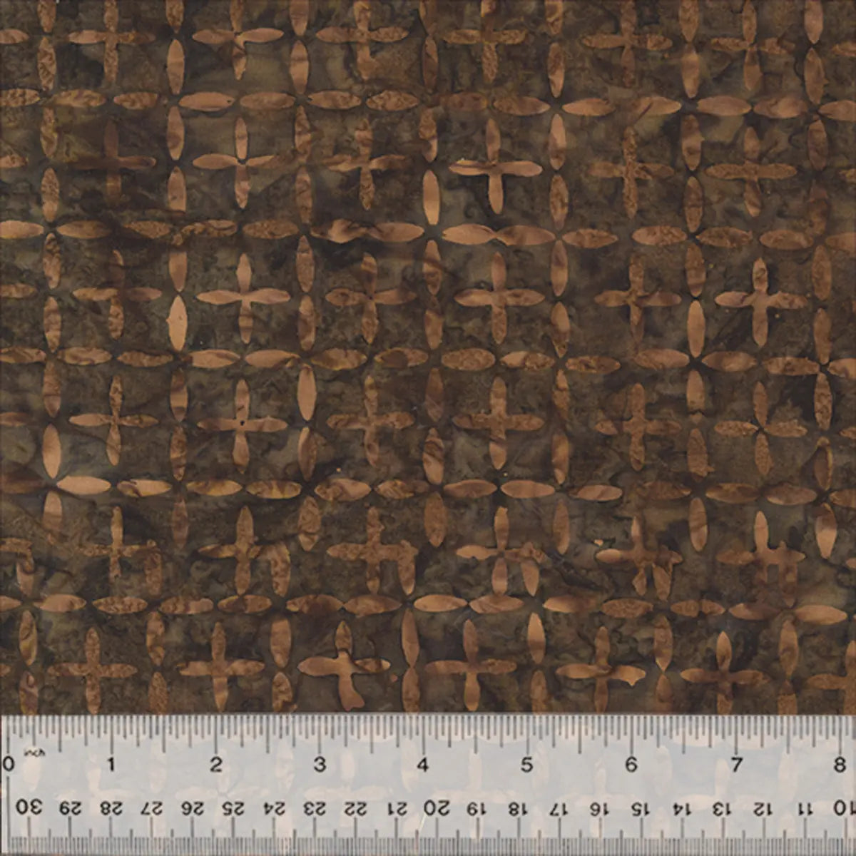 Quiltessentials Splendor Chocolate Intersection Batik Fabric Yardage