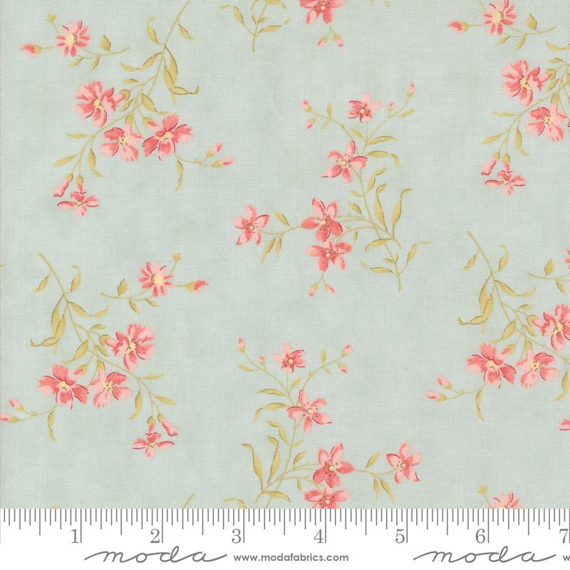 Muse Sky Floral Fabric Yardage