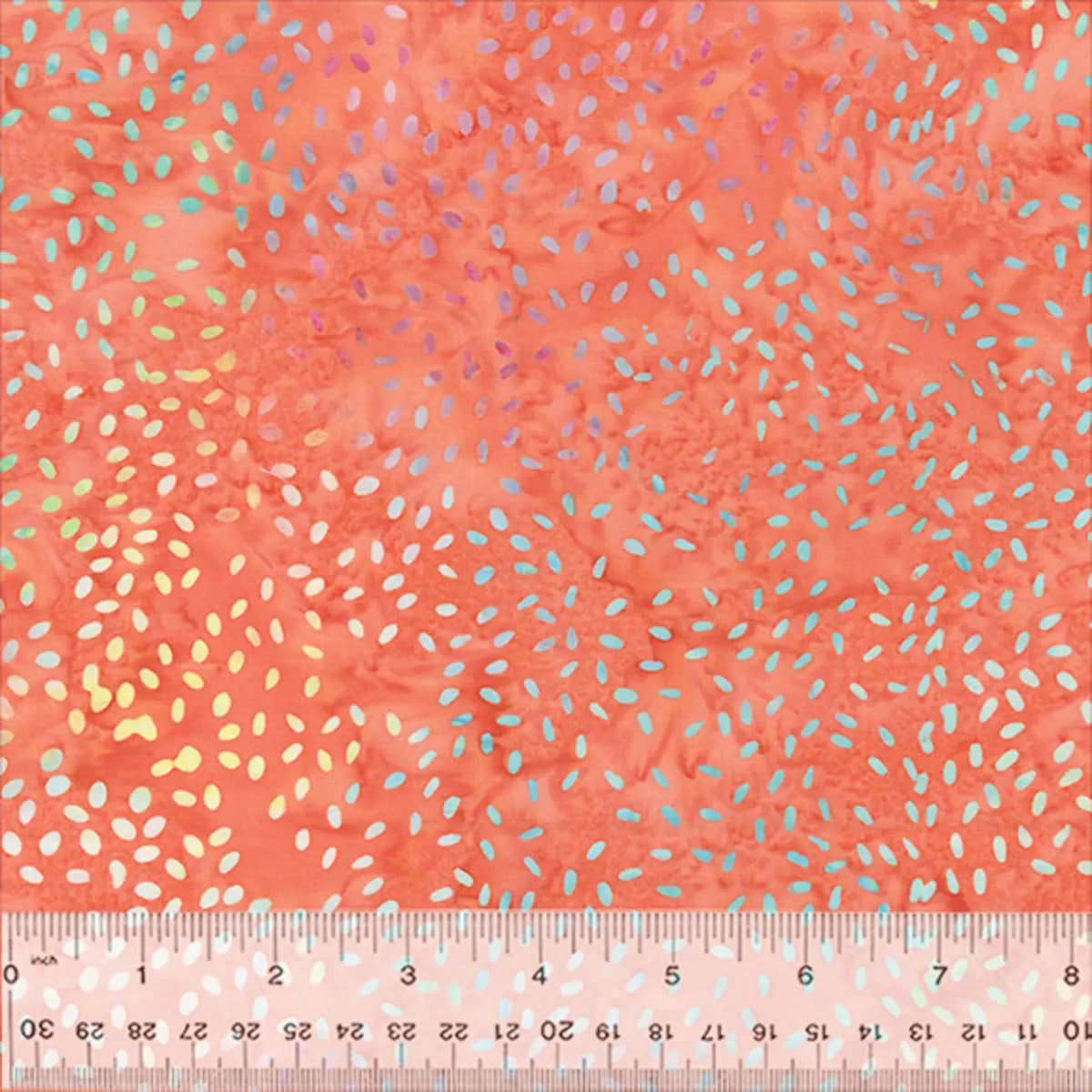 Quiltessentials Splendor Coral Seeds Batik Fabric Yardage