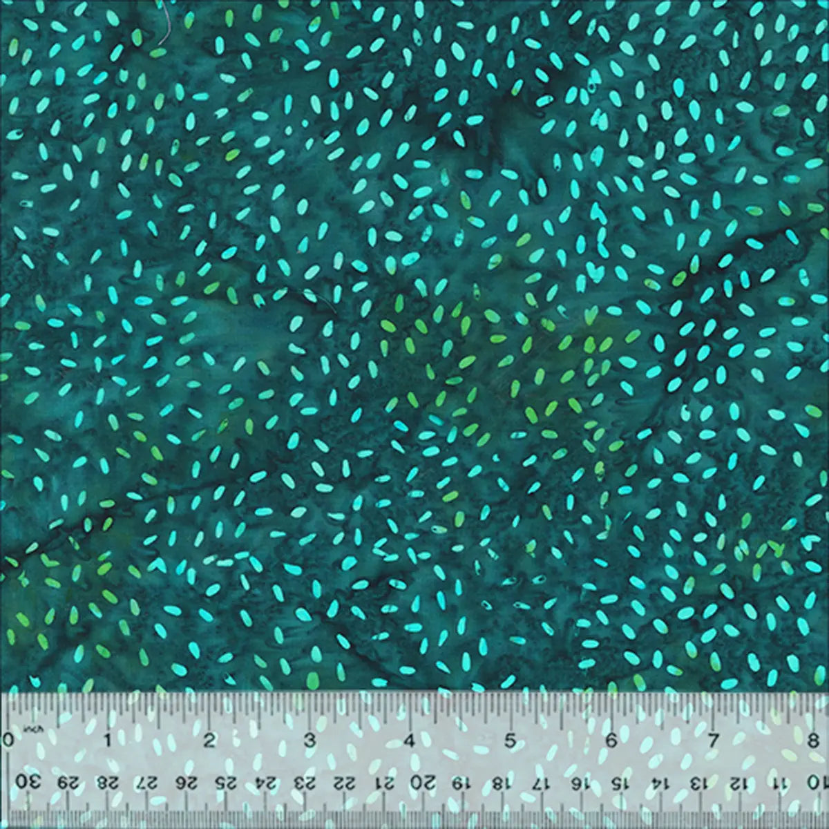 Quiltessentials Splendor Dark Teal Seeds Batik Fabric Yardage