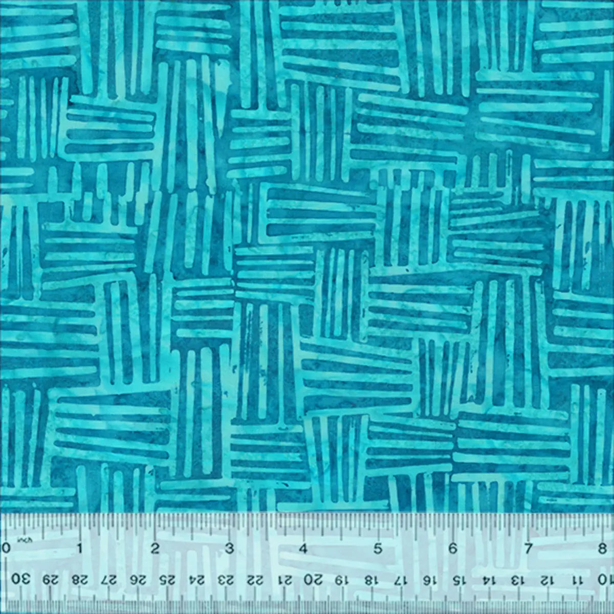 Quiltessentials Splendor Turquoise Weave Batik Fabric Yardage