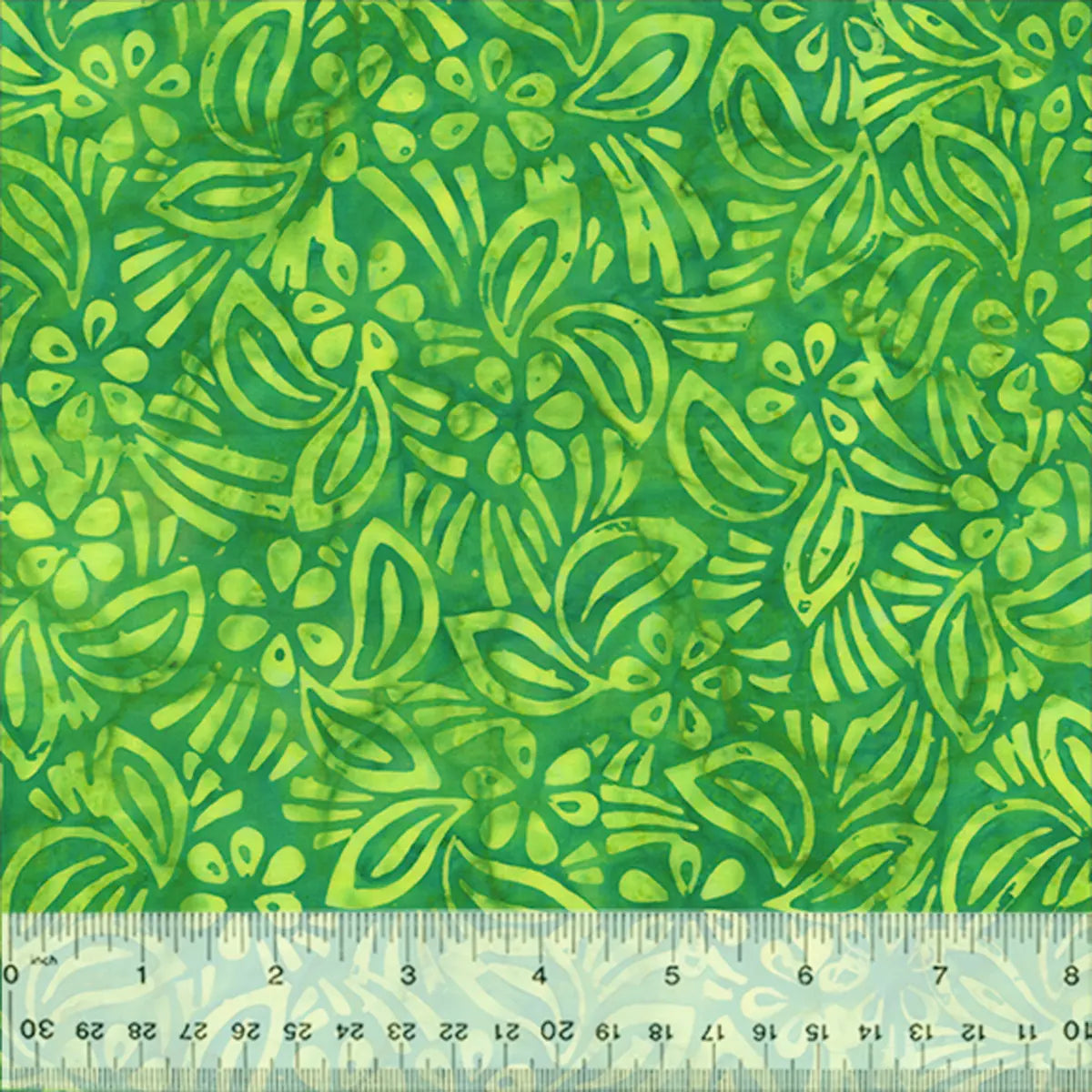 Quiltessentials Splendor Shamrock Hibiscus Batik Fabric Yardage