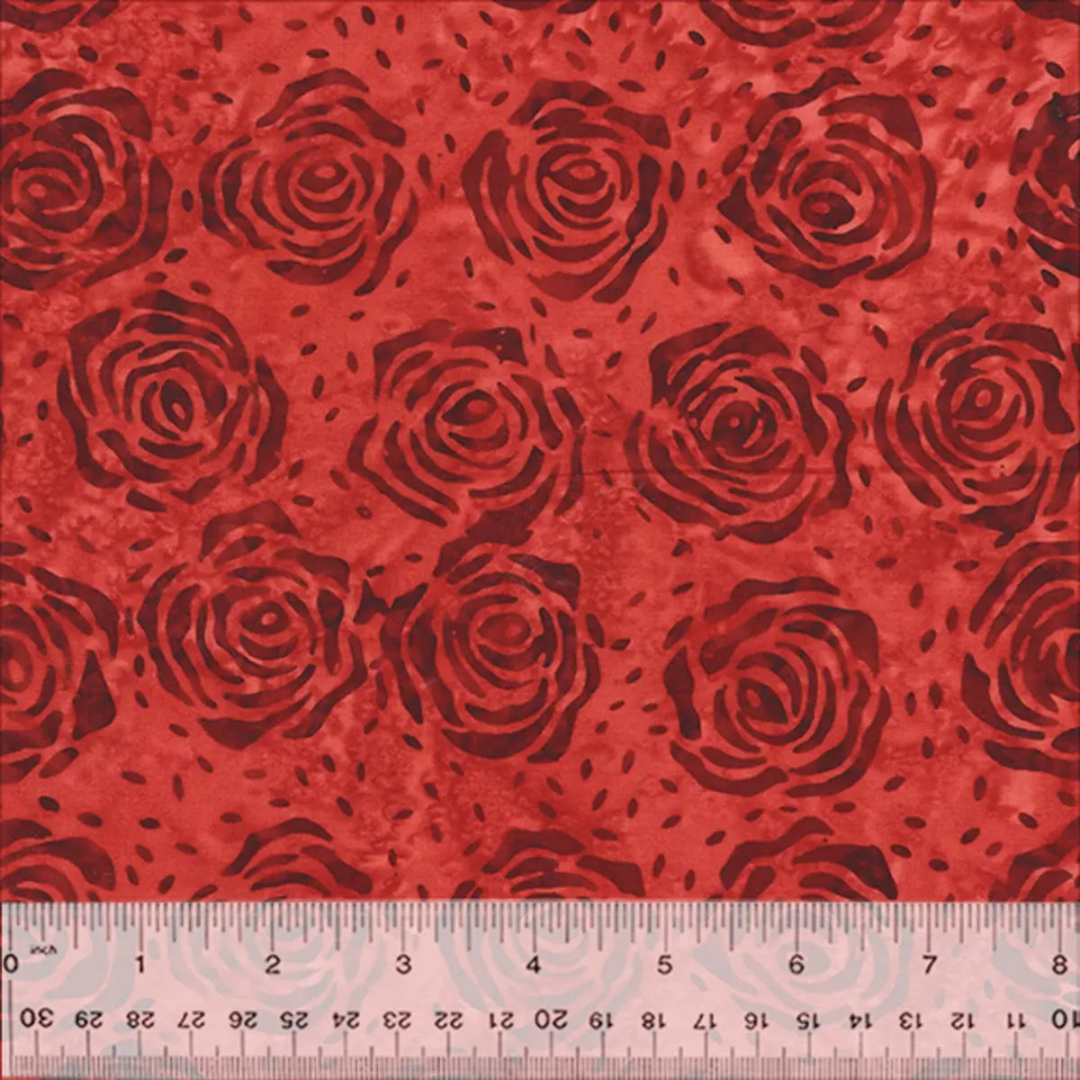 Quiltessentials Splendor Valentine Roses Batik Fabric Yardage