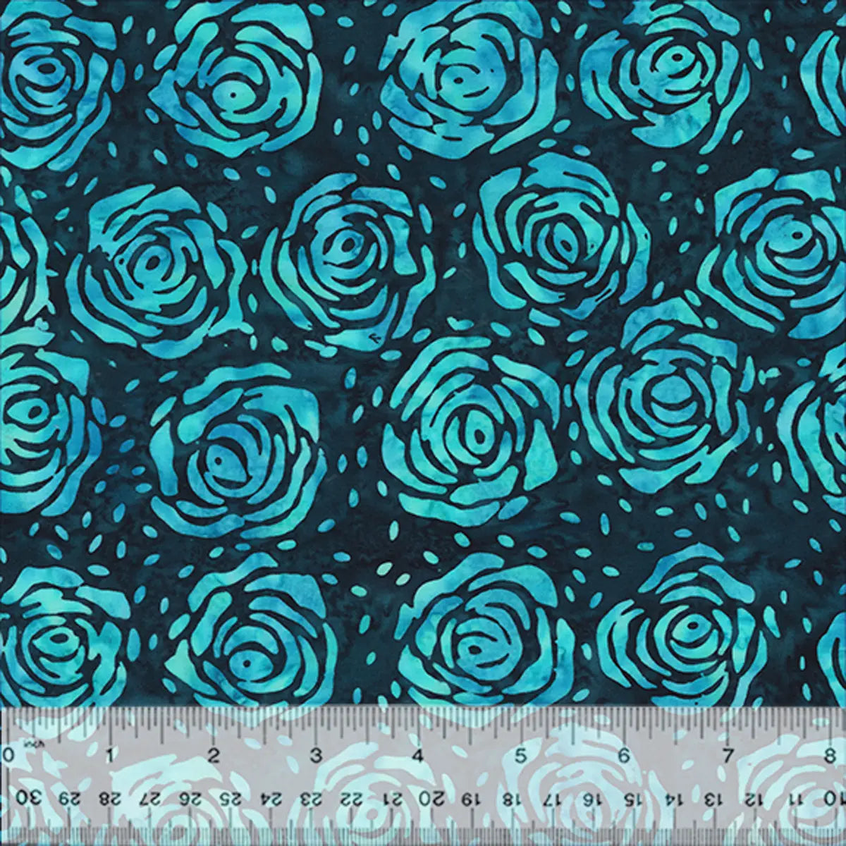 Quiltessentials Splendor Mermaid Roses Batik Fabric Yardage