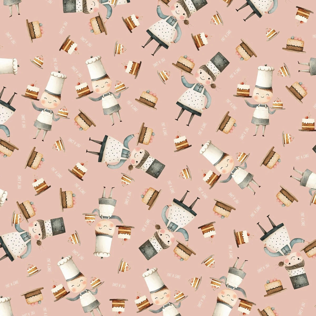 Nursery Rhyme Time Pink Bakers Fabric Yardage at Quilted Joy