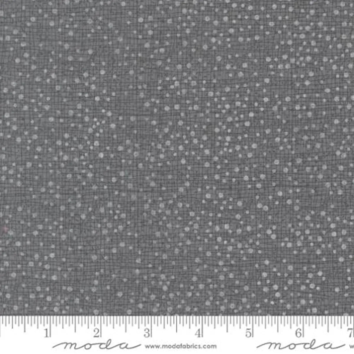 Dotty Thatched Lead Fabric Yardage