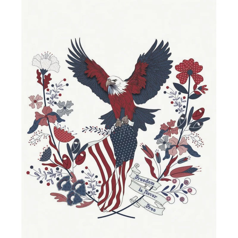 American Gatherings III Cloud 36" Panel