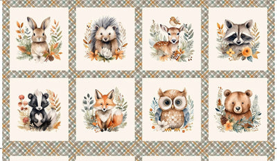 Wild and Free Block Panel 24" x 43"