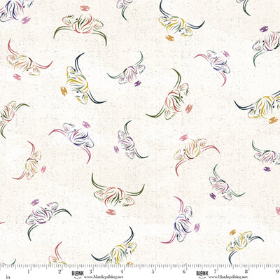 Deja Moo Parchment Highland Linework